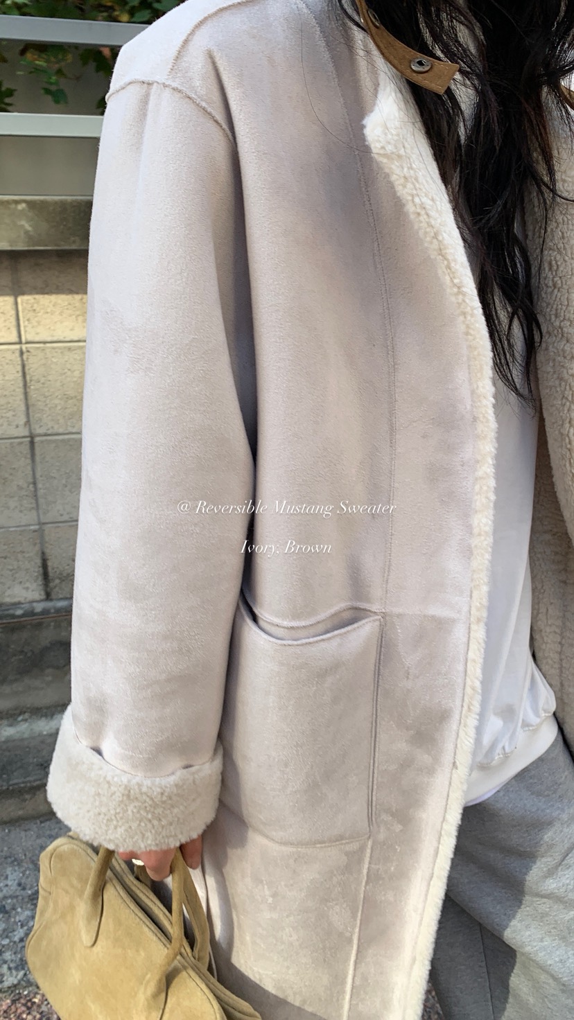 OVER RICH東大門直郵女士新品真品中長款大衣含腰帶兩面穿OVER RICH中長款大衣