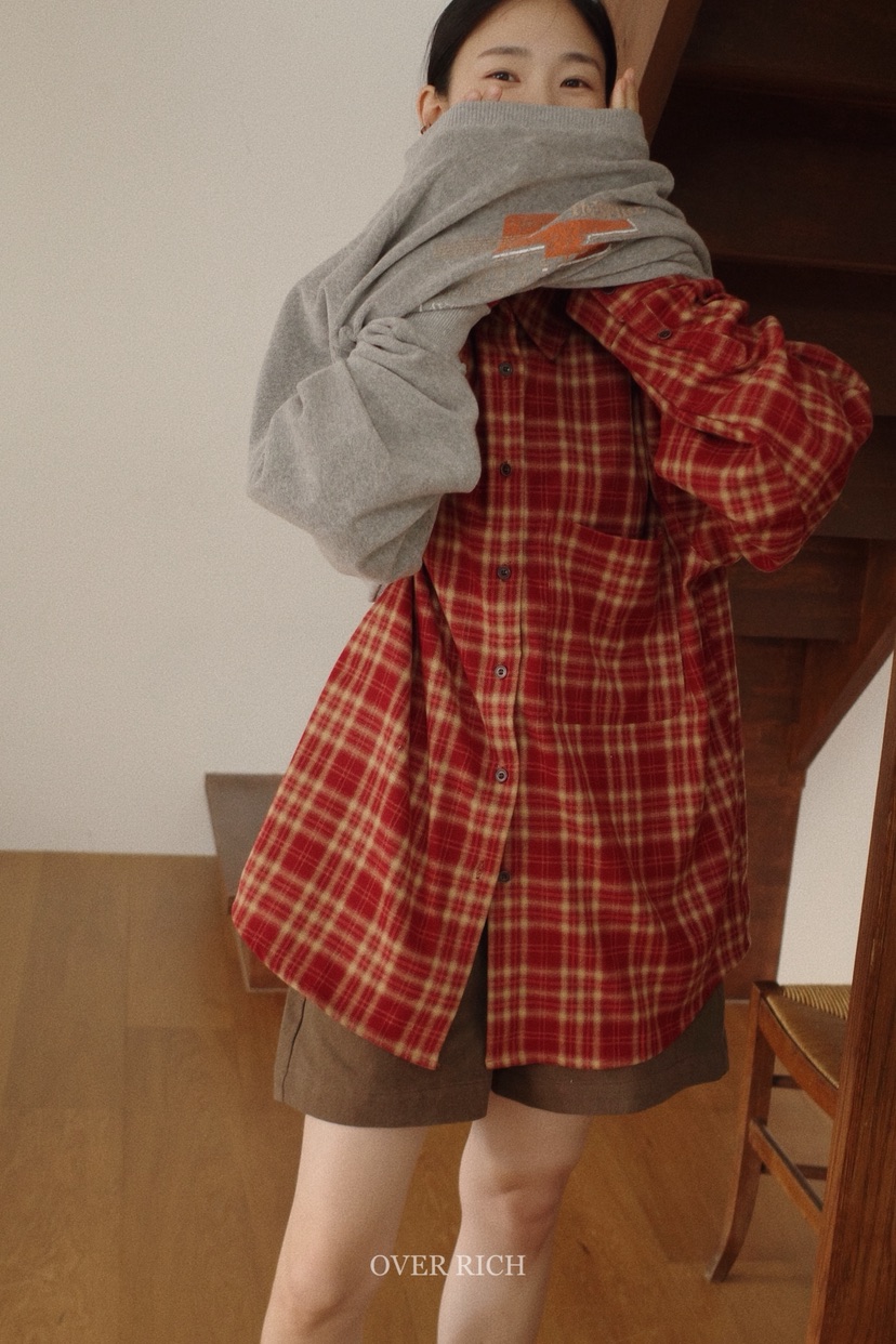 OVER RICH東大門實拍女士新款時尚熱賣休閑人氣襯衫蕾絲衫OVER RICH襯衫/蕾絲衫