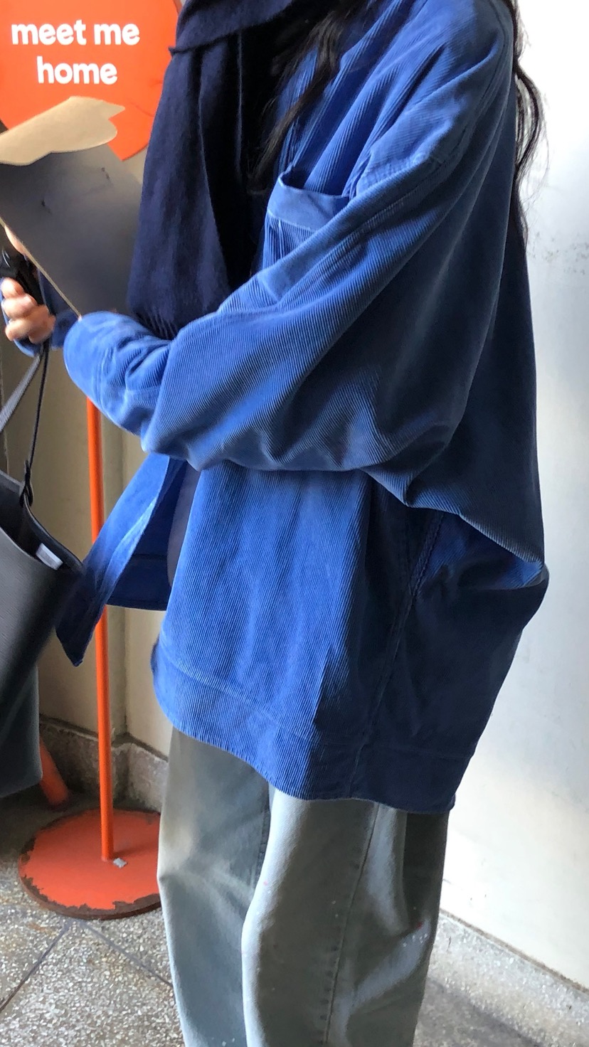 OVER RICH東大門實拍女裝新品熱賣時尚襯衫蕾絲衫燈芯絨OVER RICH襯衫/蕾絲衫