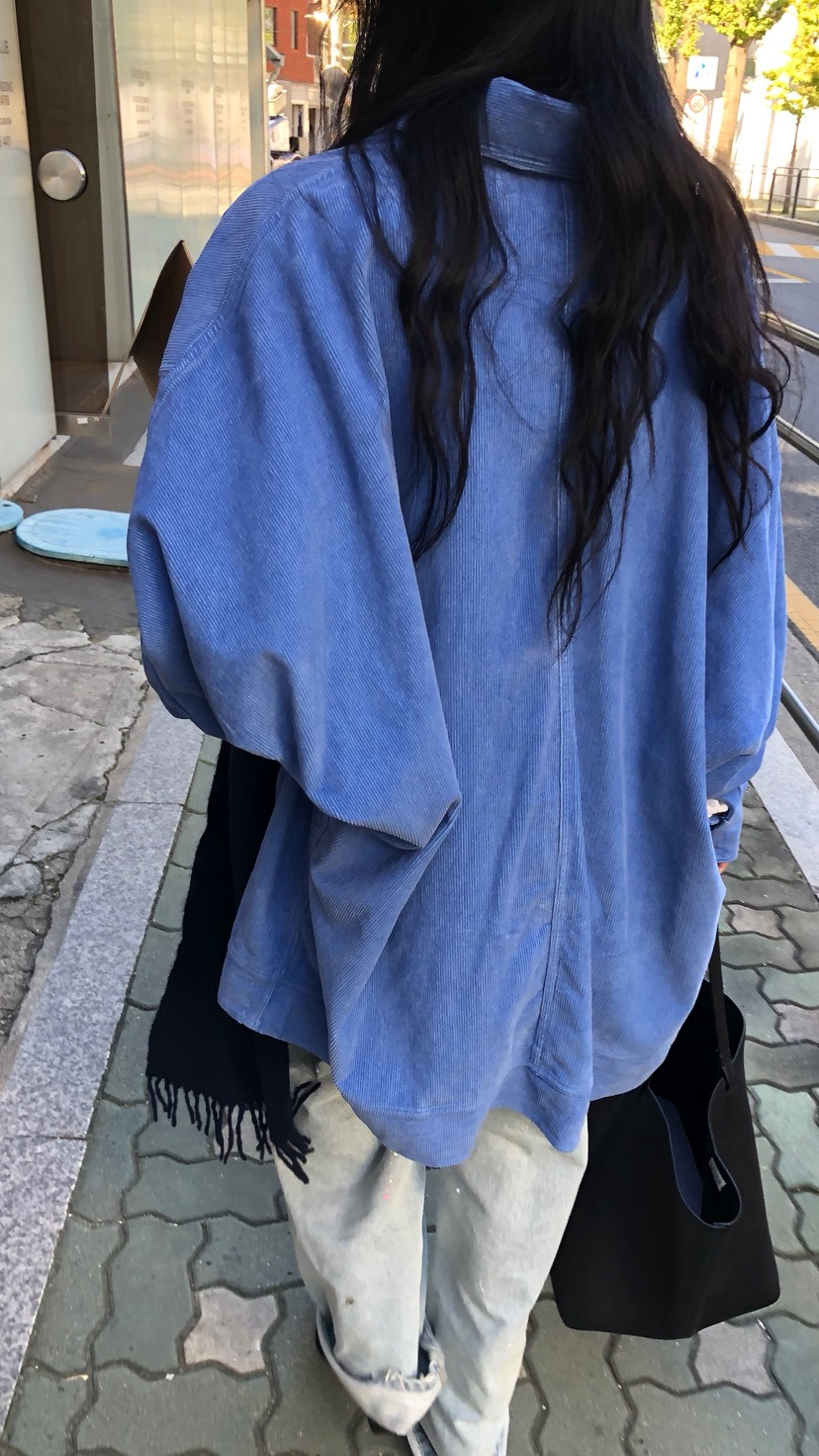 OVER RICH東大門實拍女裝新品熱賣時尚襯衫蕾絲衫燈芯絨OVER RICH襯衫/蕾絲衫