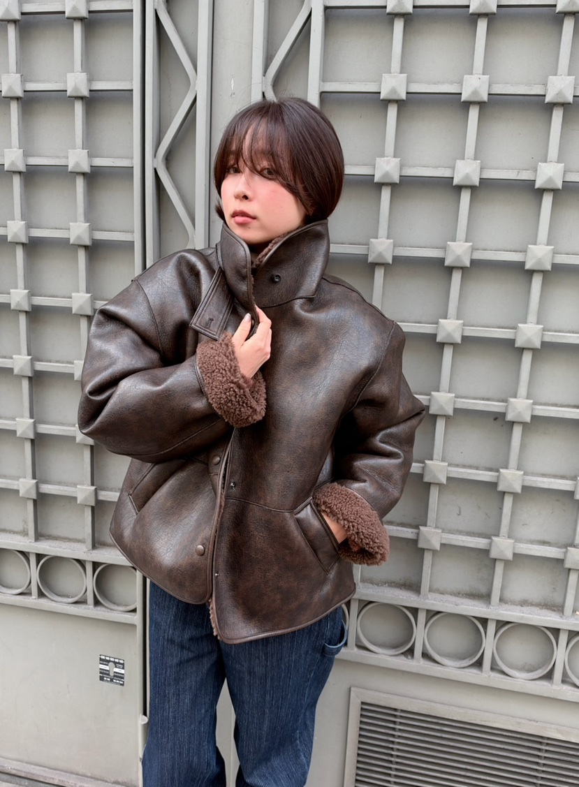 ERUME韓國代購女士新款推薦時尚真品人氣熱賣休閑夾克皮革ERUME夾克