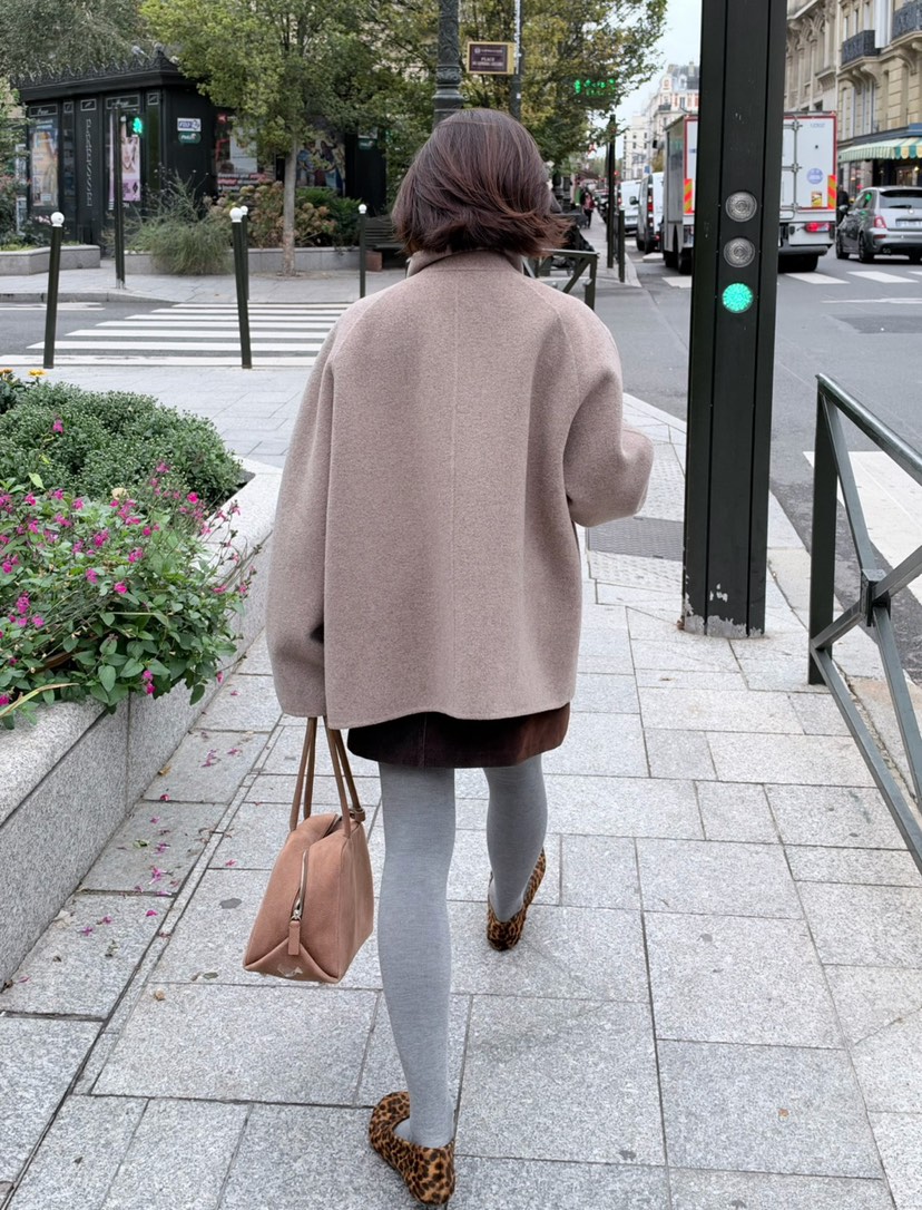 ERUME東大門代購女士新品時尚熱賣休閑推薦短款大衣手工制品ERUME短款大衣