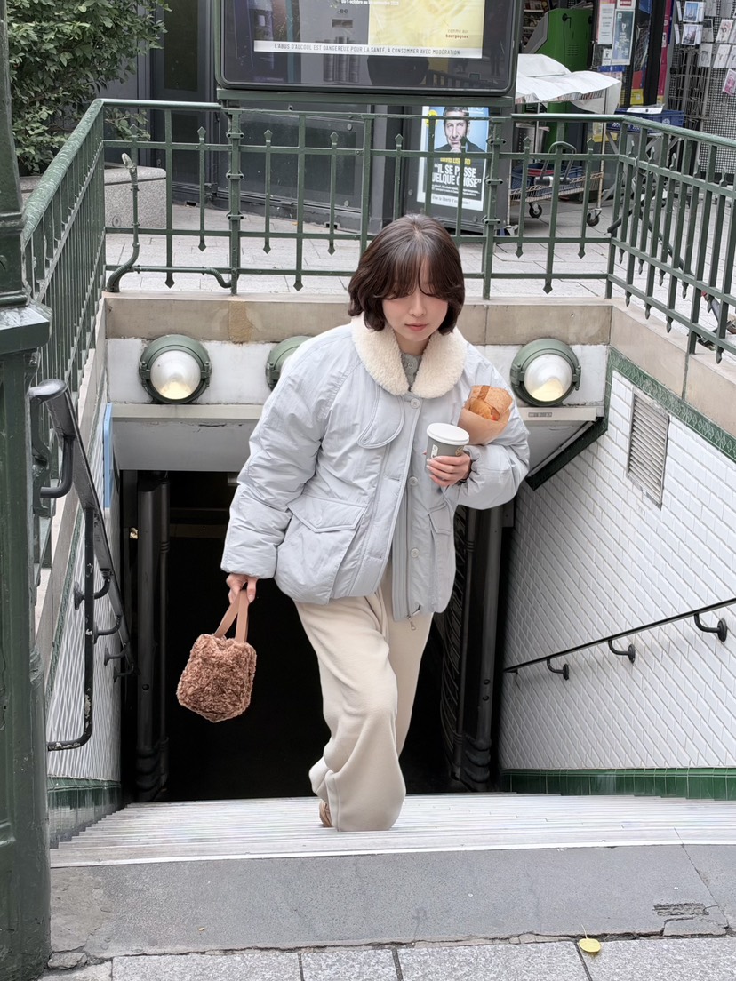 ERUME韓國直郵女裝新款熱賣人氣休閑時尚推薦真品短款棉服ERUME短款棉服