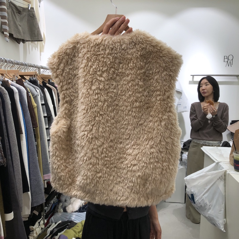 BY BOMI韓國代購女裝新品人氣真品熱賣推薦時尚馬甲蓬松BY BOMI馬甲