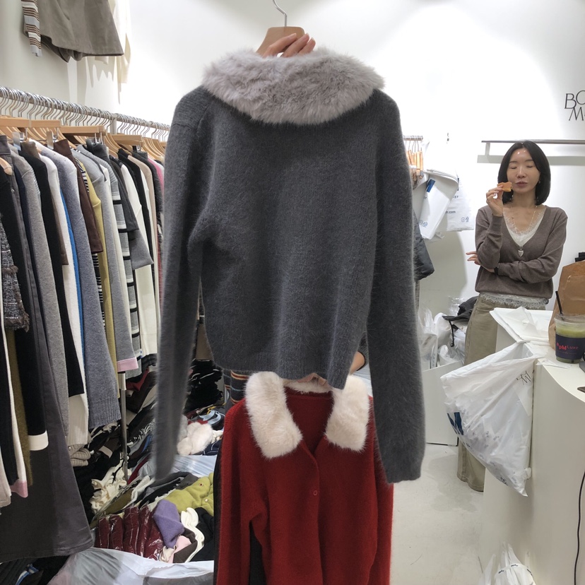BY BOMI韓國代購女士新品時尚熱賣推薦人氣開衫羽絨開衫BY BOMI開衫