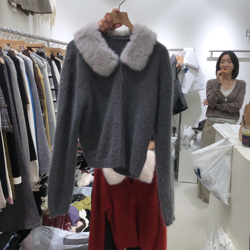 BY BOMI韓國代購女士新品時尚熱賣推薦人氣開衫羽絨開衫BY BOMI開衫圖色2