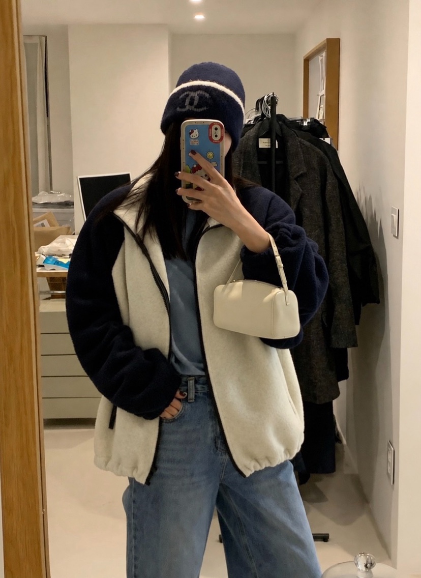 COURGETTE東大門實拍女裝新品熱賣真品休閑時尚推薦夾克抓絨COURGETTE夾克