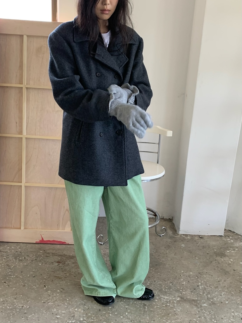 LOVEMYSANTA韓國直郵26秋冬高腰闊腿燈芯絨休閑褲闊腿褲高腰LOVEMYSANTA休閑褲