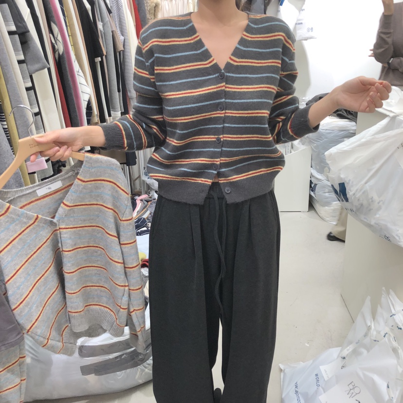 BY BOMI東大門實拍女裝新品人氣休閑時尚真品開衫多層開襟BY BOMI開衫圖色1