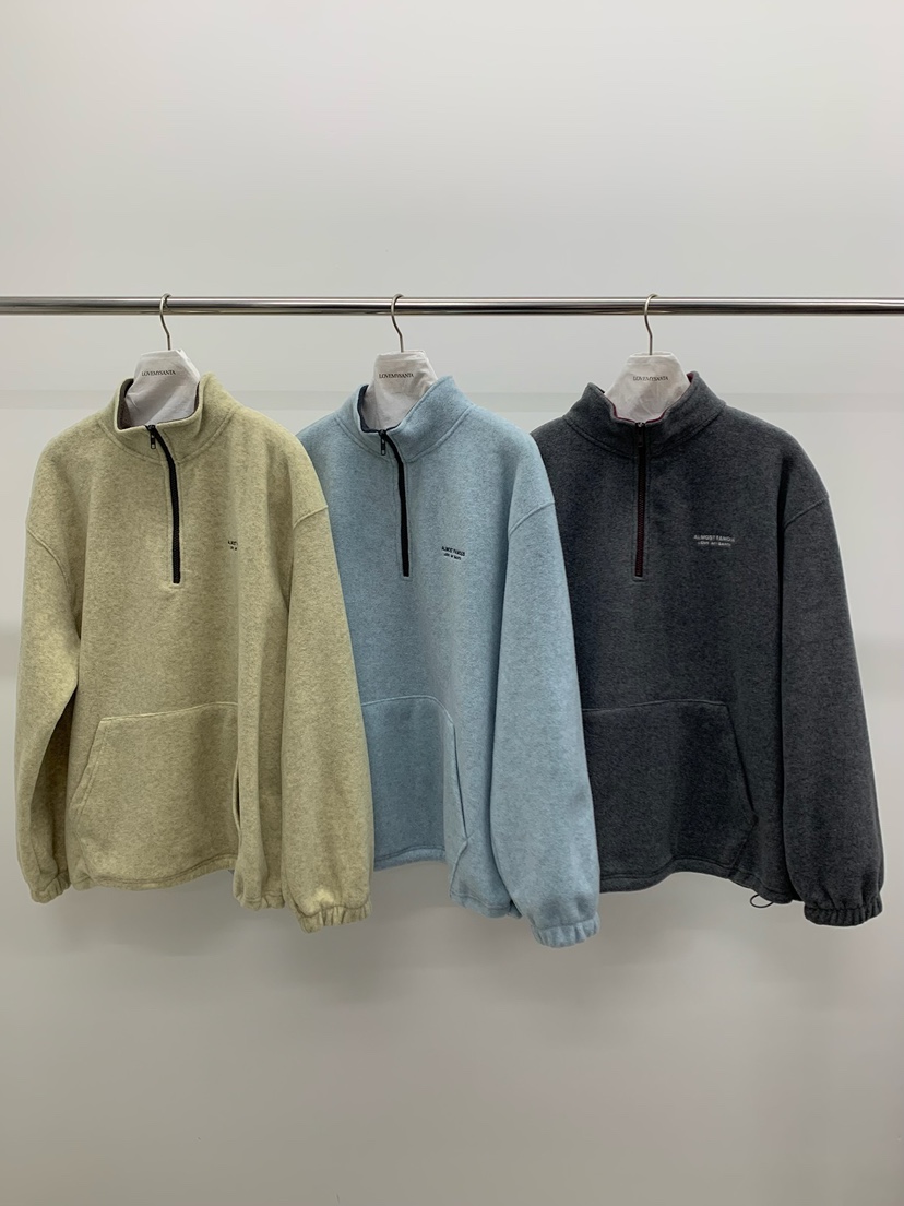 LOVEMYSANTA東大門代購女士新品休閑真品推薦衛衣半拉鏈抓絨LOVEMYSANTA衛衣
