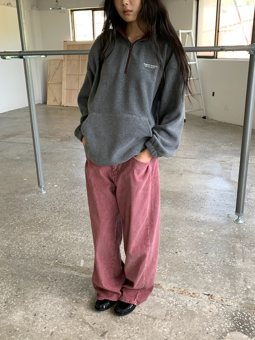 LOVEMYSANTA東大門代購女士新品休閑真品推薦衛衣半拉鏈抓絨LOVEMYSANTA衛衣
