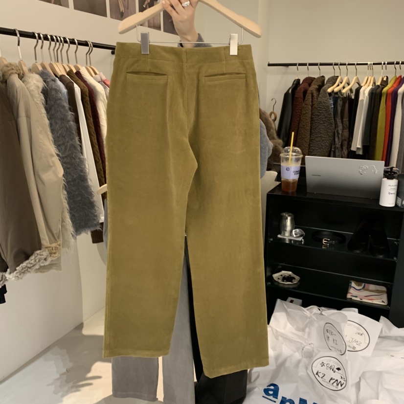 ANOTHER PLATE MOOD WEAR東大門直郵女士新品人氣休閑褲燈芯絨ANOTHER PLATE MOOD WEAR休閑褲