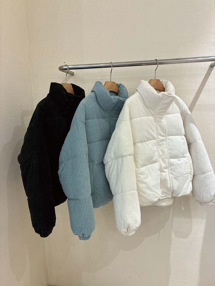 MUSE-P韓國代購26秋冬燈芯絨短款棉服燈芯絨立領絎縫MUSE-P短款棉服