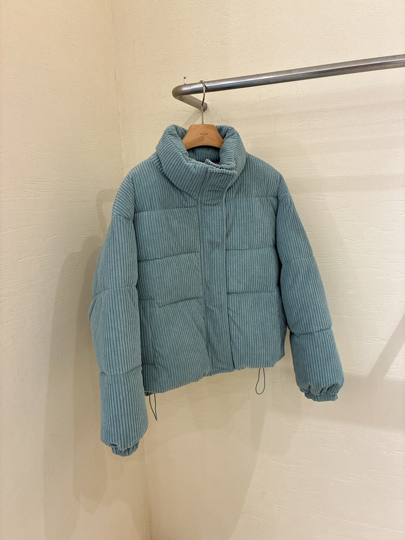 MUSE-P韓國代購26秋冬燈芯絨短款棉服燈芯絨立領絎縫MUSE-P短款棉服圖色2