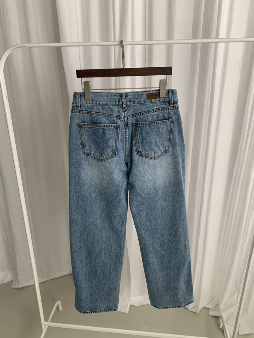 ARROW東大門實拍26秋冬水洗直筒牛仔長褲牛仔褲直筒ARROW牛仔褲