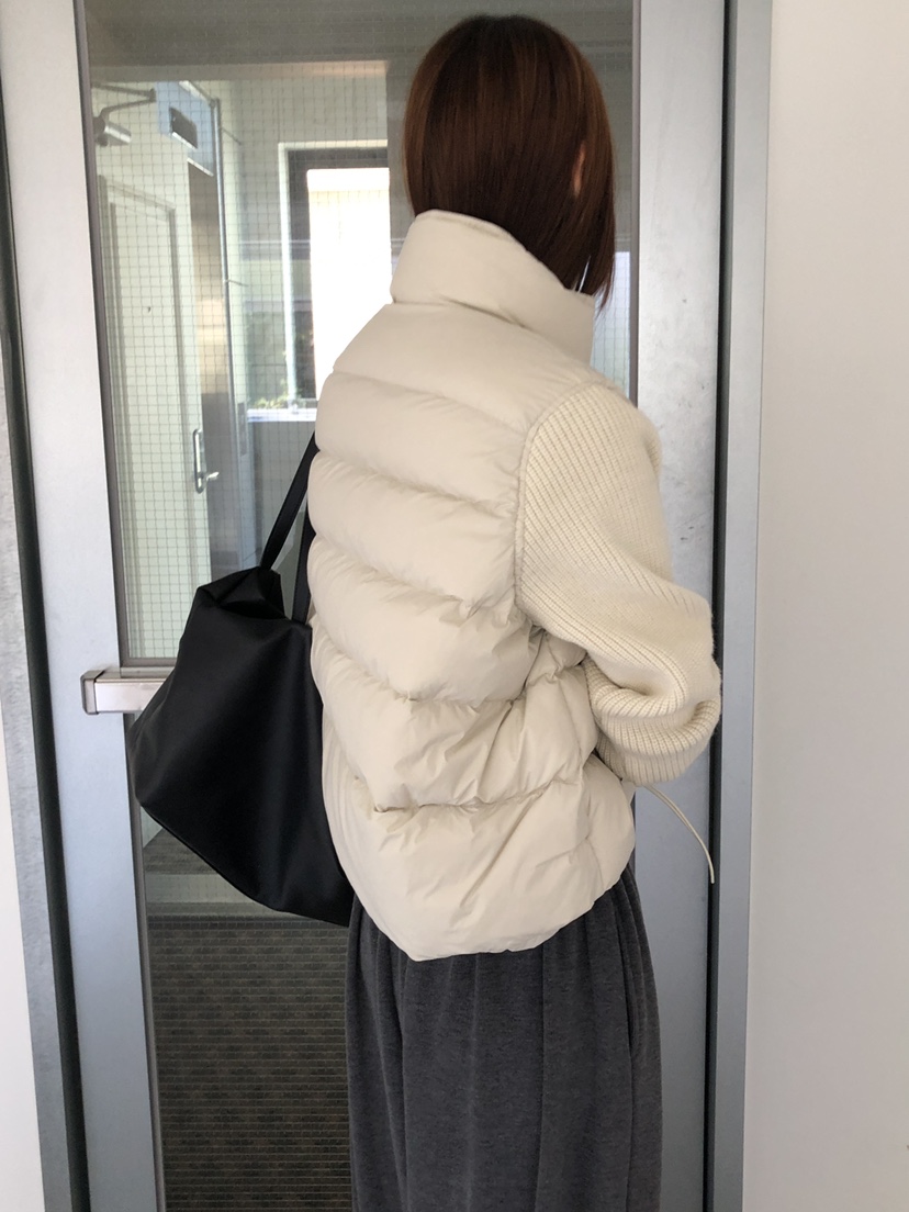 MUSE-P東大門直郵26秋冬拼接袖短款羽絨服羽絨服立領抽繩填充MUSE-P短款羽絨服