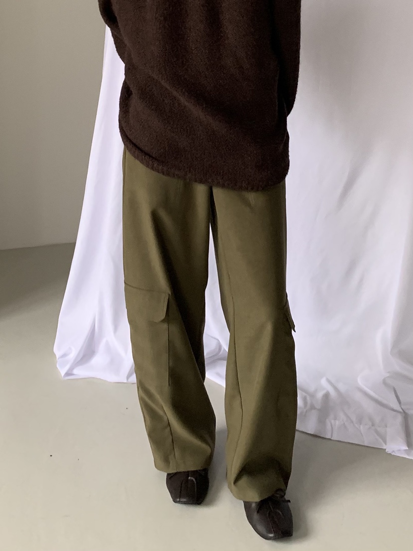 ARROW韓國代購26秋冬工裝風直筒休閑褲直筒ARROW休閑褲