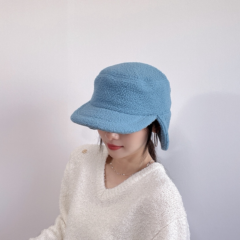 LOVELY HAT東大門代購26秋季羊羔毛護耳鴨嘴帽 秋冬保暖帽子LOVELY HAT帽子