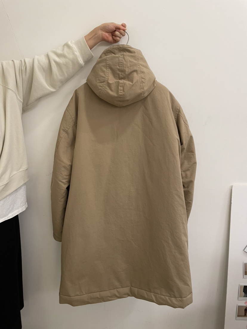 JEONG GAM STUDIOS東大門代購26秋冬連帽羊羔絨大衣中長款大衣JEONG GAM STUDIOS中長款大衣