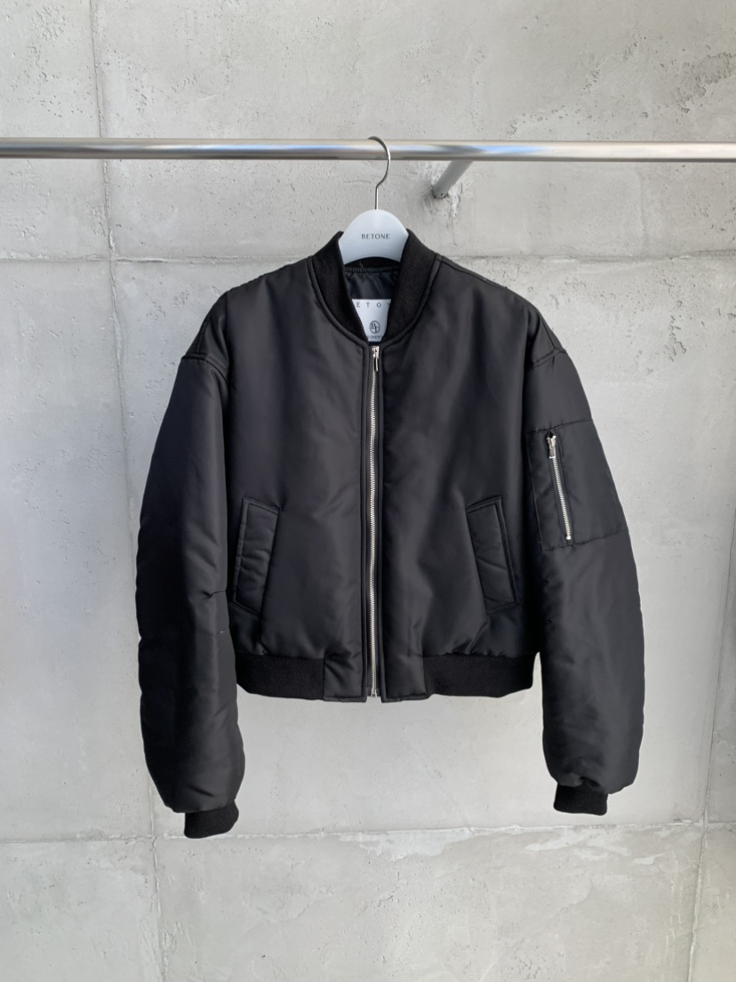 BETONE東大門實拍26秋季短款航空風棉服短款棉服口袋羅紋BETONE短款棉服圖色1