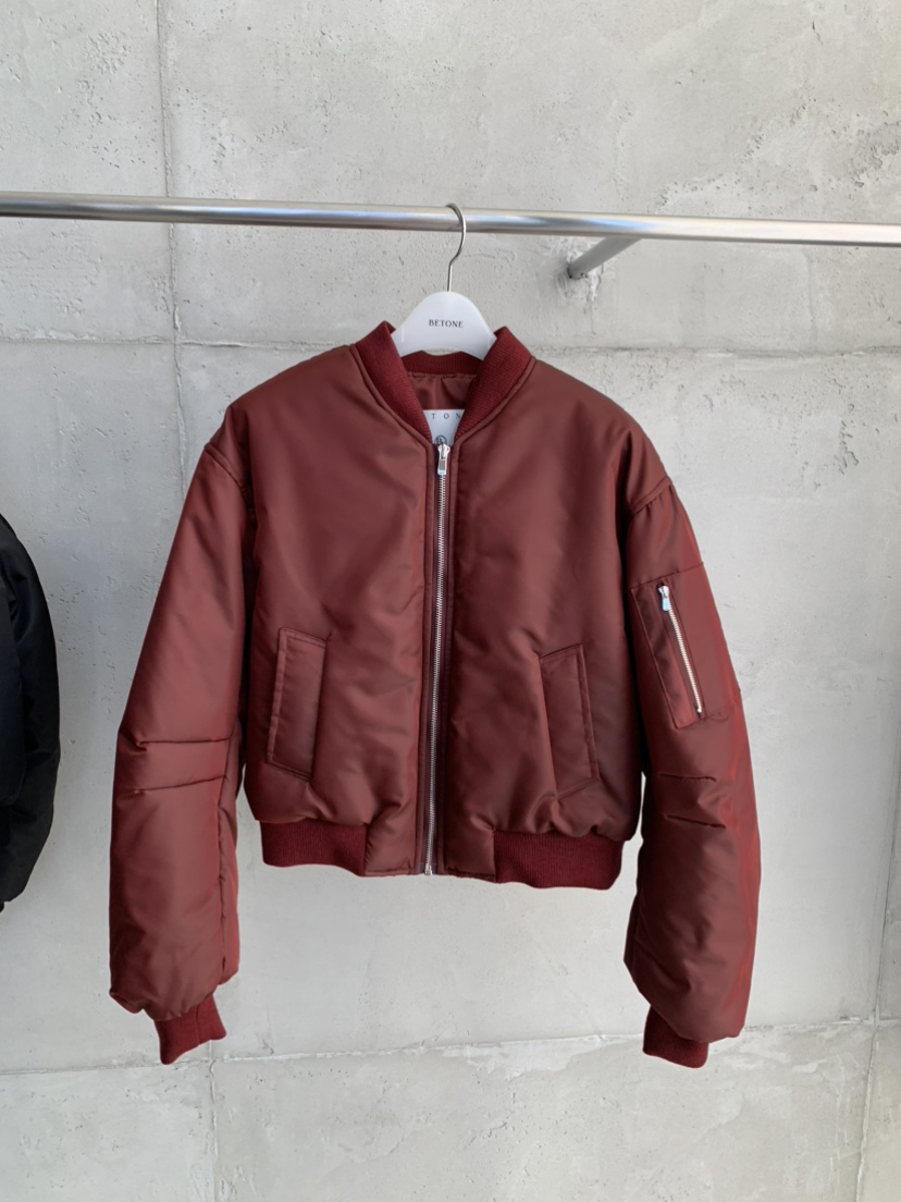 BETONE東大門實拍26秋季短款航空風棉服短款棉服口袋羅紋BETONE短款棉服圖色2