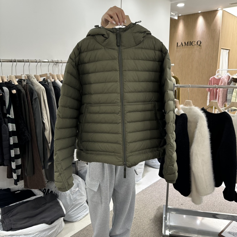 GAM JA韓國代購26秋冬短款連帽羽絨外套短款羽絨服拉鏈開合羽GAM JA短款羽絨服圖色1
