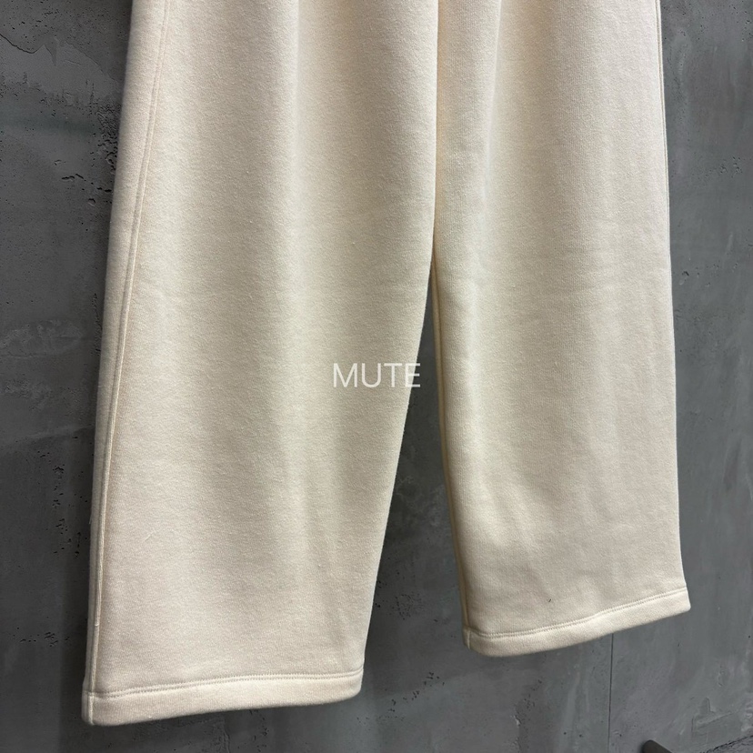 MUTE韓國代購26秋季寬松闊腿針織休閑褲口袋寬松MUTE休閑褲