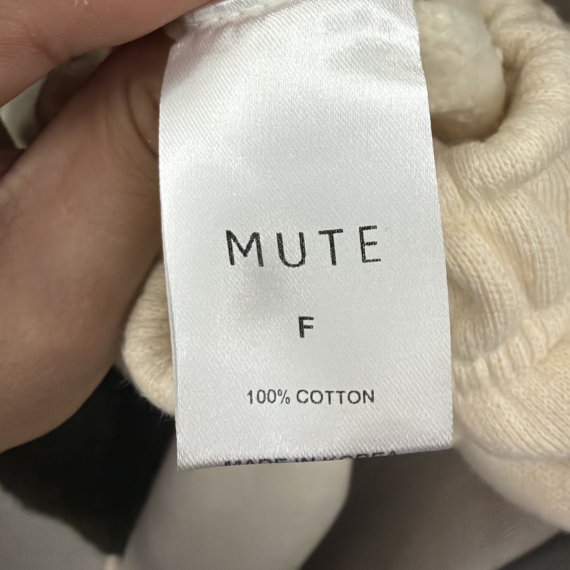 MUTE韓國代購26秋季寬松闊腿針織休閑褲口袋寬松MUTE休閑褲