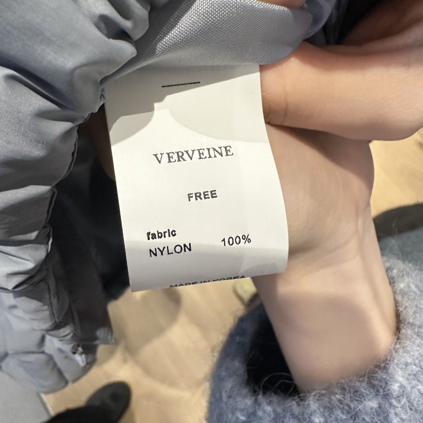 VERVEINE韓國代購26秋冬連帽短款鵝絨服短款羽絨服拉鏈開合羽VERVEINE短款羽絨服