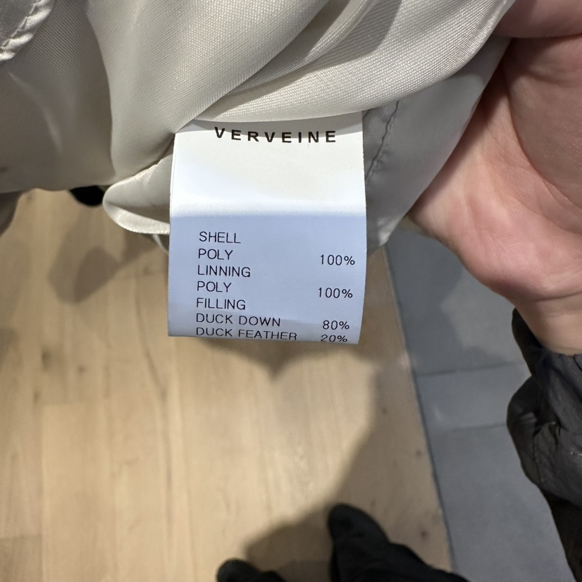 VERVEINE東大門直郵26秋冬立領短款羽絨短款羽絨服羽絨服口袋VERVEINE短款羽絨服