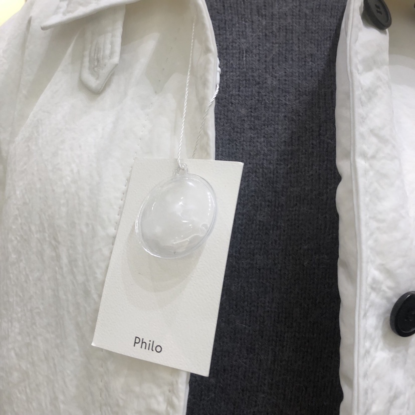 PHILO東大門代購26秋季翻領短款羽絨短款羽絨服翻領單排扣含腰PHILO短款羽絨服