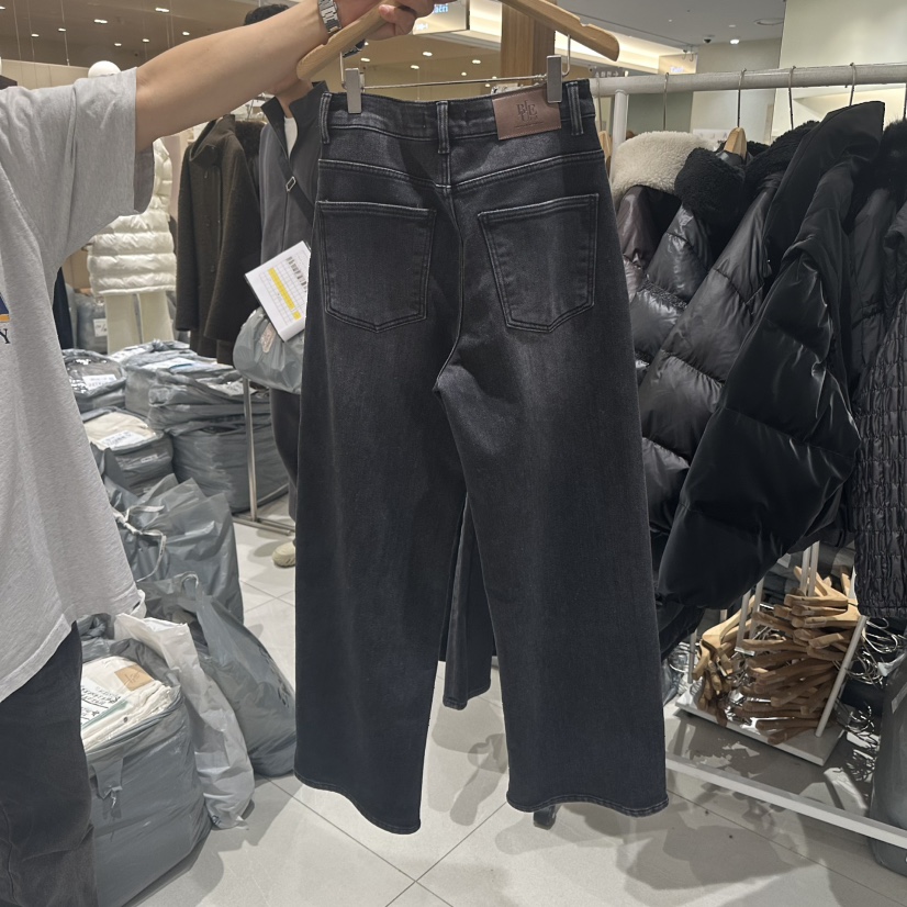 Blue i-d/N SHARP東大門代購26秋冬直筒水洗牛仔褲休閑褲直筒Blue i-d/N SHARP休閑褲