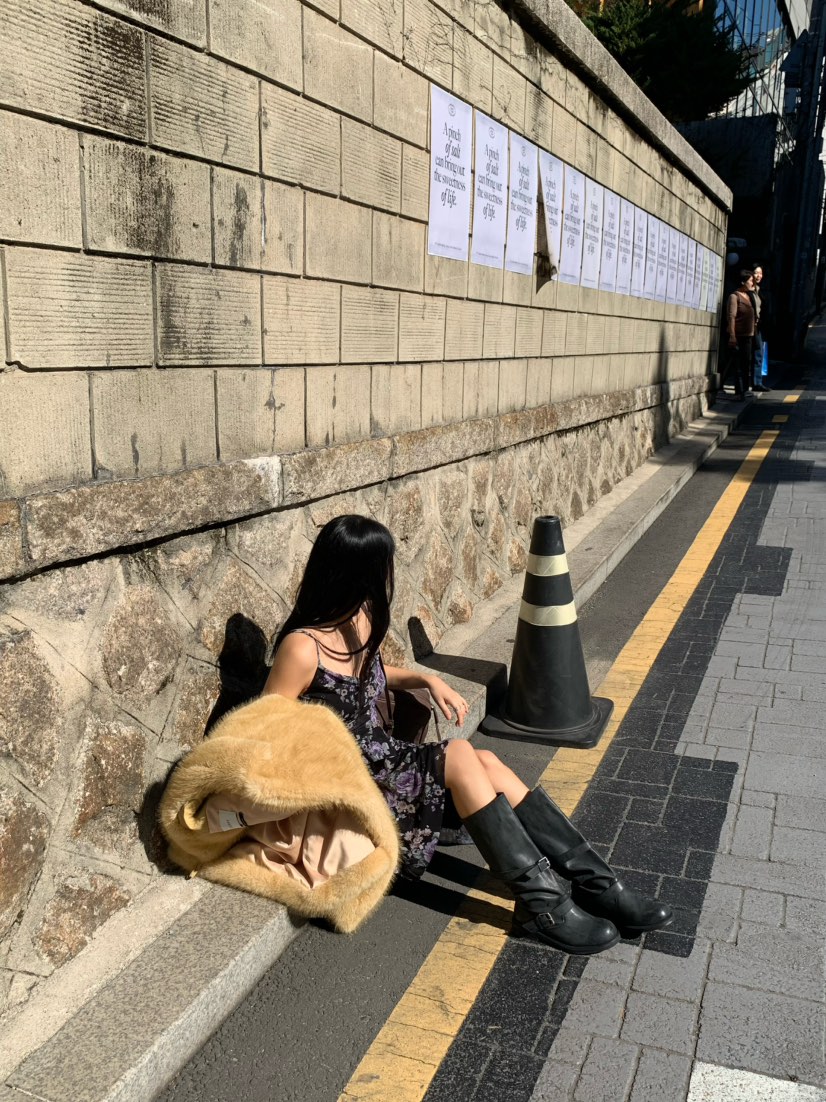 OUPPT韓國直郵26秋冬浪漫碎花吊帶連衣裙OUPPT連衣裙