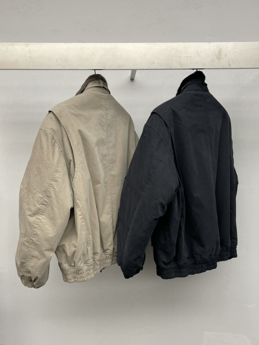 KARE/WERE PIECE韓國代購26秋冬毛絨領工裝夾克口袋毛絨不夾棉KARE/WERE PIECE夾克