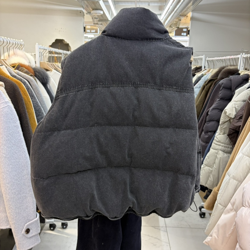 WMSTORY/SIMPLE PARK東大門代購26秋冬立領羽絨馬甲可調節口袋WMSTORY/SIMPLE PARK馬甲