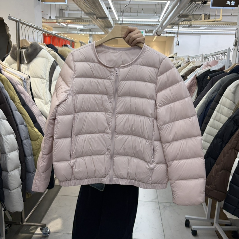 WMSTORY/SIMPLE PARK韓國代購26秋冬圓領絎縫鵝絨短款羽絨服羽WMSTORY/SIMPLE PARK短款羽絨服圖色2