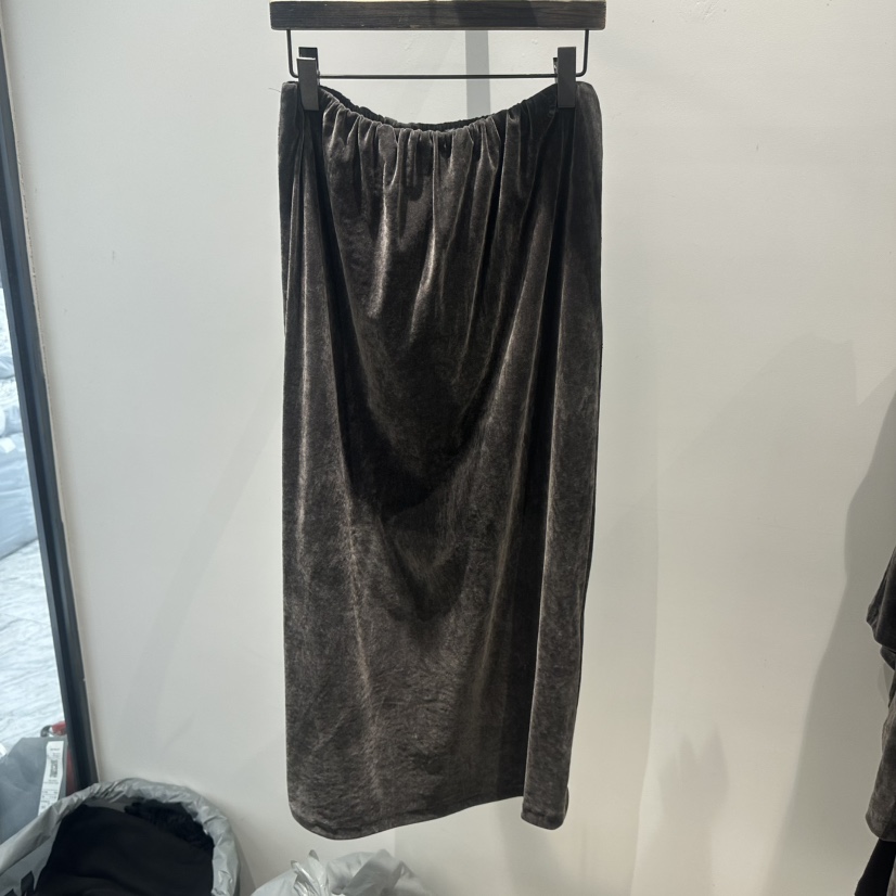 JANE BIRKIN設計師品牌東大門直郵26秋冬絲絨長裙天鵝絨直筒JANE BIRKIN設計師品牌長裙