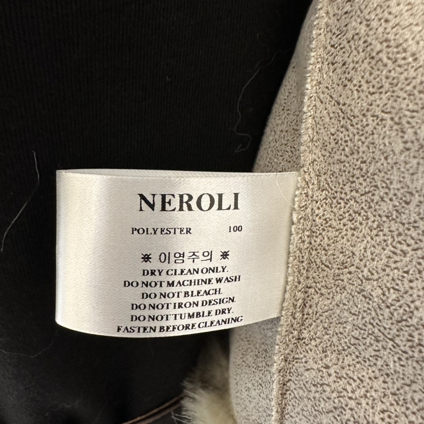 NEROLI 36東大門實拍26秋冬短款豹紋毛絨立領夾克立領豹紋短款NEROLI 36夾克