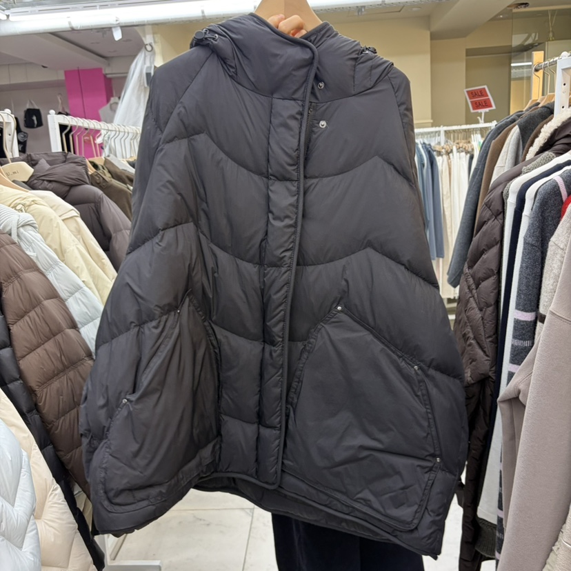 WMSTORY/SIMPLE PARK東大門代購26秋冬波浪鵝絨短款羽絨服可調WMSTORY/SIMPLE PARK短款羽絨服圖色2