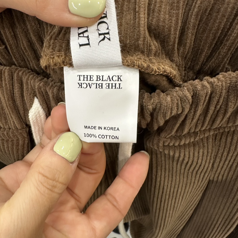 LADYBLACK/THE BLACK東大門實拍26秋冬燈芯絨加絨燈籠休閑褲燈LADYBLACK/THE BLACK休閑褲