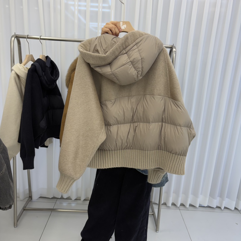 WMSTORY/SIMPLE PARK東大門代購26秋冬連帽短款鵝絨羽絨服短款WMSTORY/SIMPLE PARK短款羽絨服