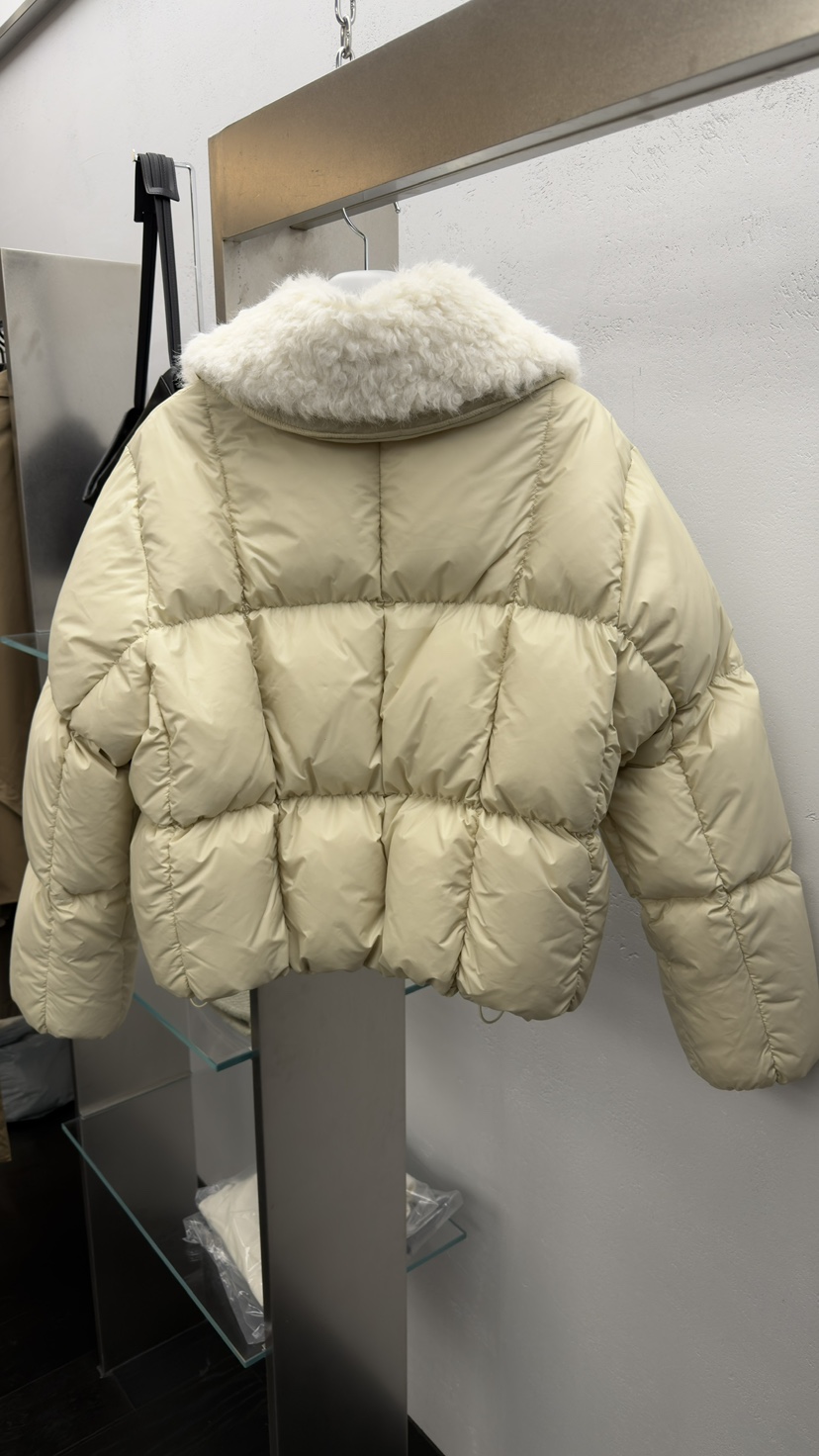 KARE/WERE PIECE東大門代購26秋冬毛絨領短款羽絨服毛絨加厚抽KARE/WERE PIECE短款羽絨服