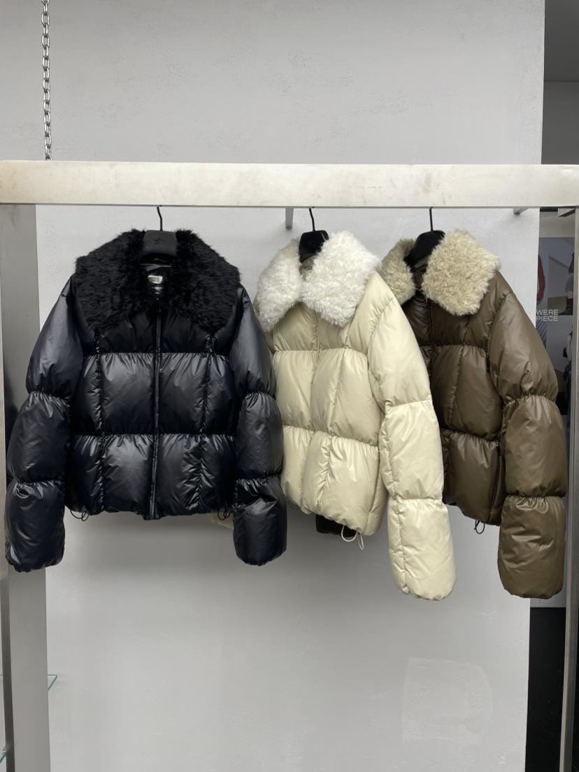 KARE/WERE PIECE東大門代購26秋冬毛絨領短款羽絨服毛絨加厚抽KARE/WERE PIECE短款羽絨服