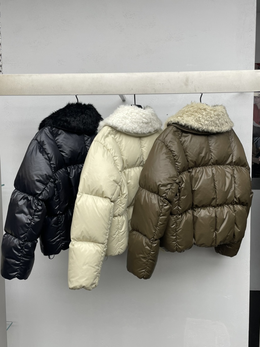 KARE/WERE PIECE東大門代購26秋冬毛絨領短款羽絨服毛絨加厚抽KARE/WERE PIECE短款羽絨服