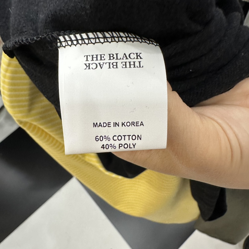 LADYBLACK/THE BLACK韓國直郵26秋冬拼色插肩長袖T長袖T恤插肩LADYBLACK/THE BLACK長袖T恤