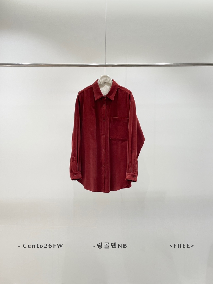 CENTO東大門直郵26秋冬寬松落肩針織襯衫蕾絲衫落肩翻領寬松CENTO襯衫/蕾絲衫圖色3