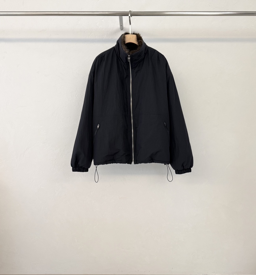 ABLE STANDARD/ABLERING東大門實拍26秋冬毛領短夾克可調節口ABLE STANDARD/ABLERING夾克