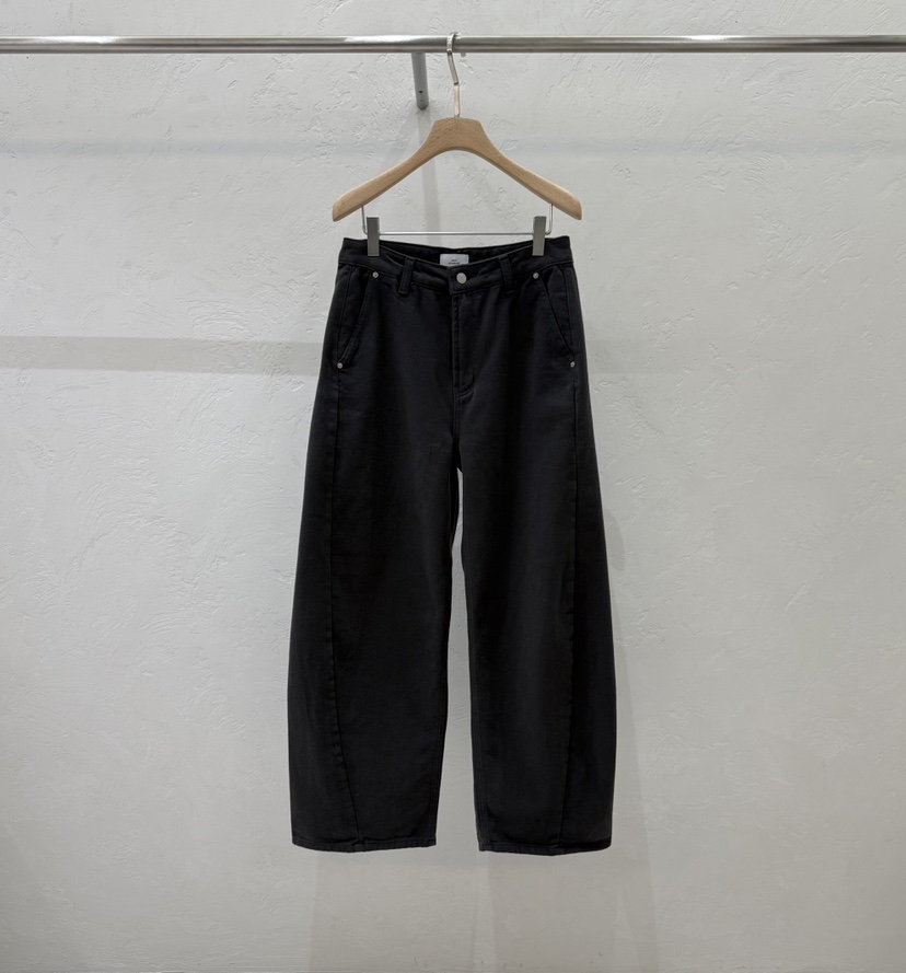 ABLE STANDARD/ABLERING東大門直郵26秋冬燈籠休閑褲口袋保暖ABLE STANDARD/ABLERING休閑褲圖色2墨色