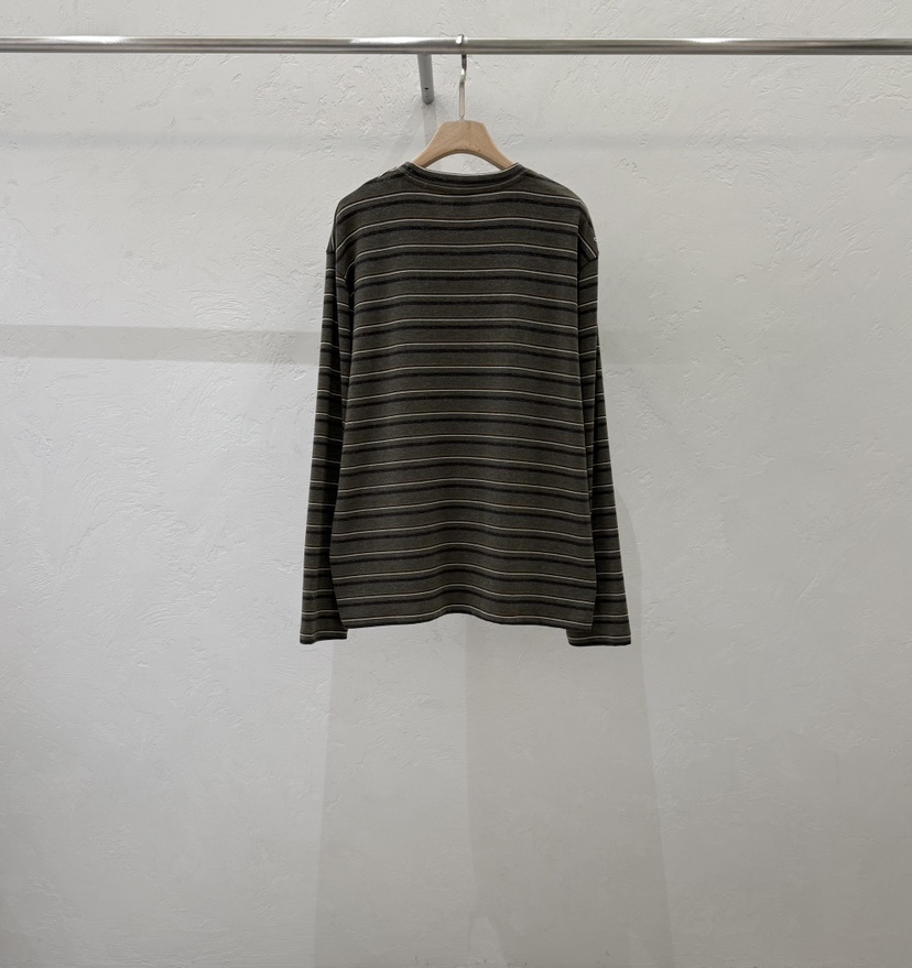 ABLE STANDARD/ABLERING東大門代購26秋冬條紋寬松長袖T長袖TABLE STANDARD/ABLERING長袖T恤