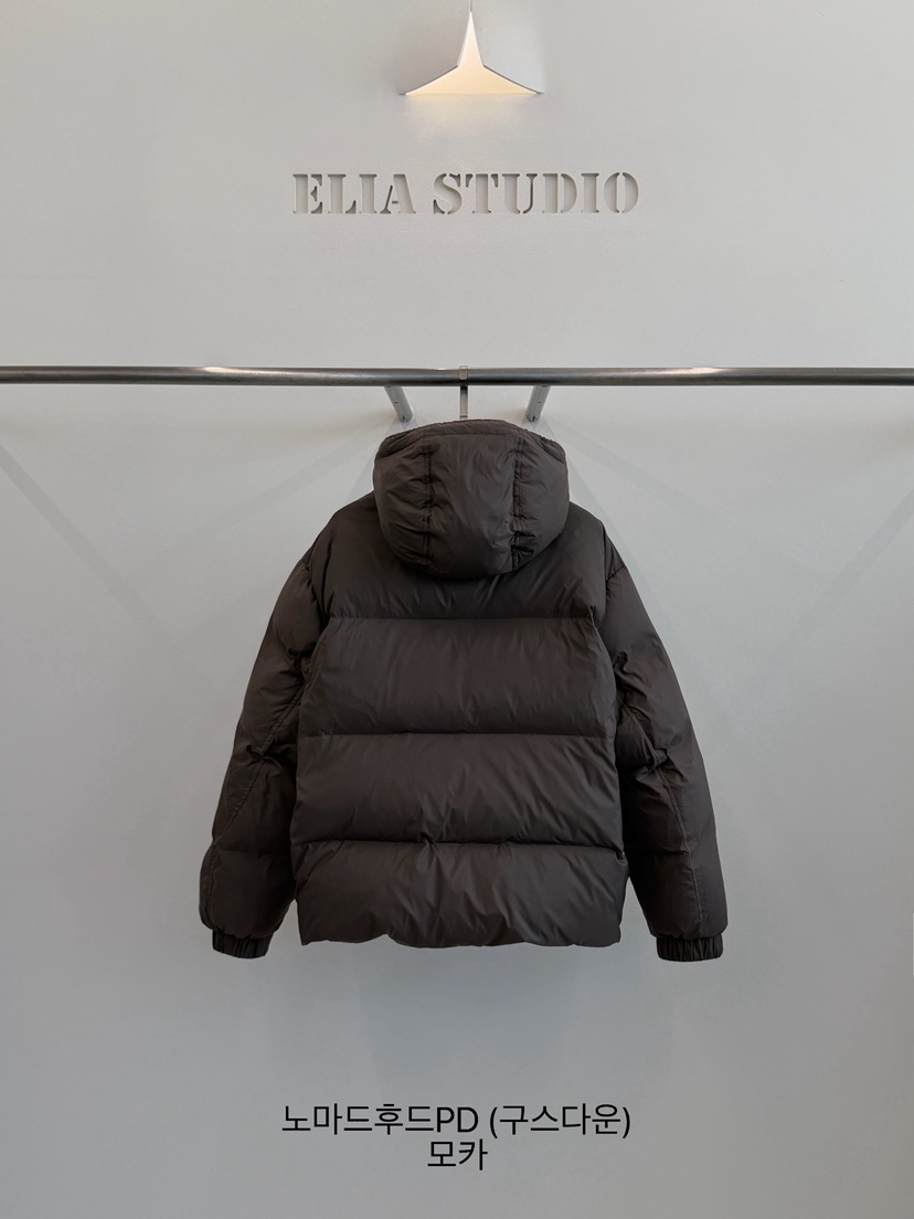 ELIA STUDIO韓國代購26秋冬短款連帽羽絨服短款羽絨服可調節羽ELIA STUDIO短款羽絨服